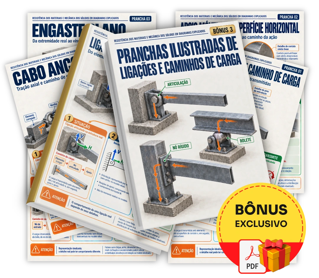 Pranchas Ilustradas de Ligações e Caminhos de Carga